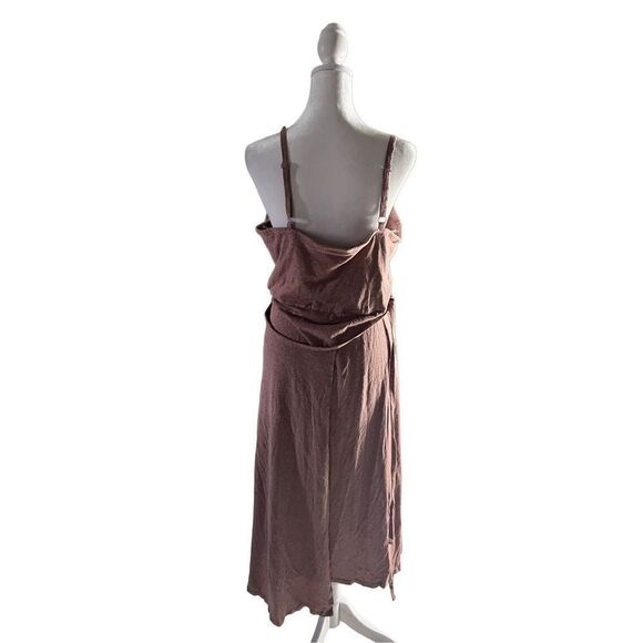 Patagonia Women's Purple & Pink Long Plains Evening Mauve Wrap Dress Size Large - Picture 2 of 6